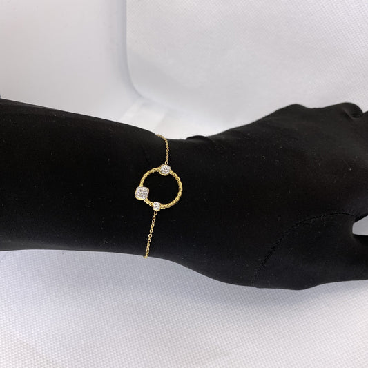 Bracelet « Agaïta »  couleur or